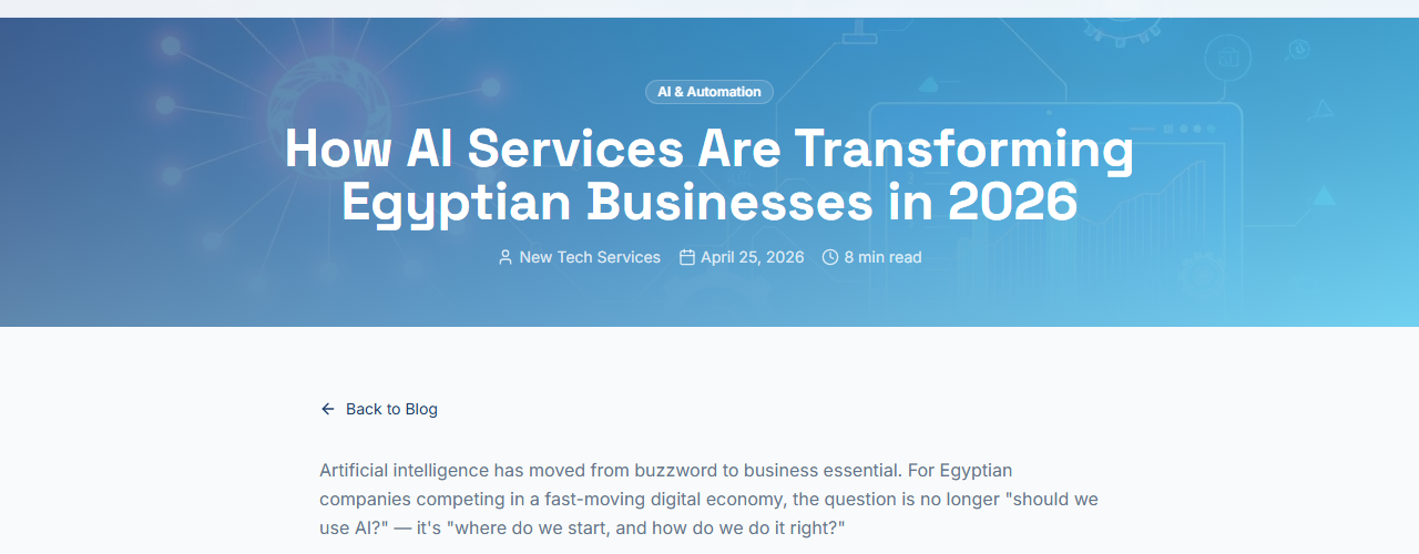 How AI Services Are Transforming Egyptian Businesses in 2026
