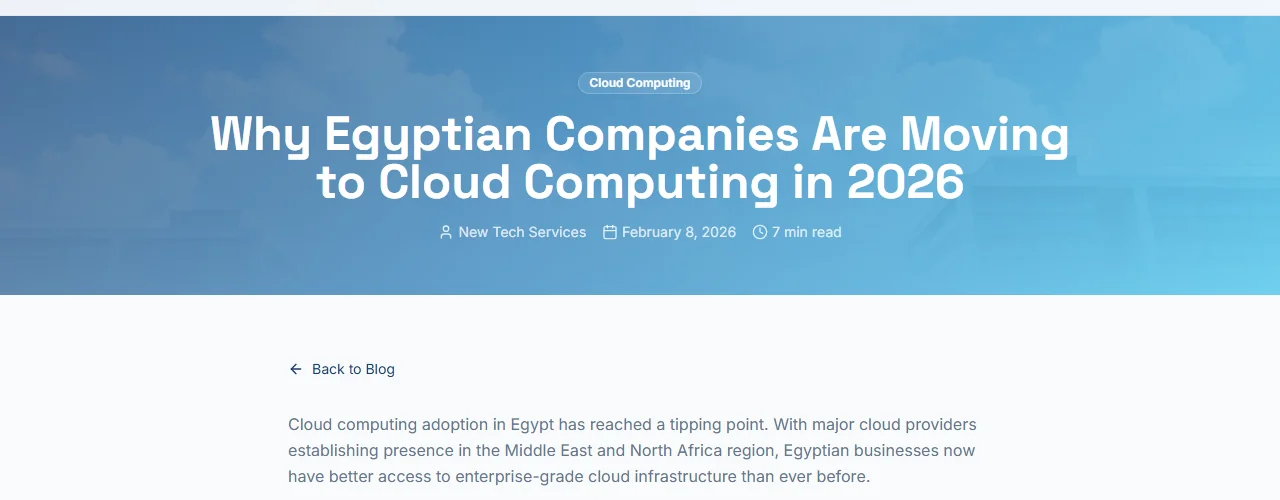 Cloud Computing Benefits Egypt