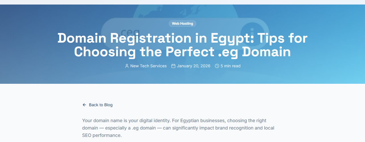 Domain Registration in Egypt